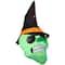 6ft. Airblown&#xAE; Inflatable Halloween Green Witch Skull